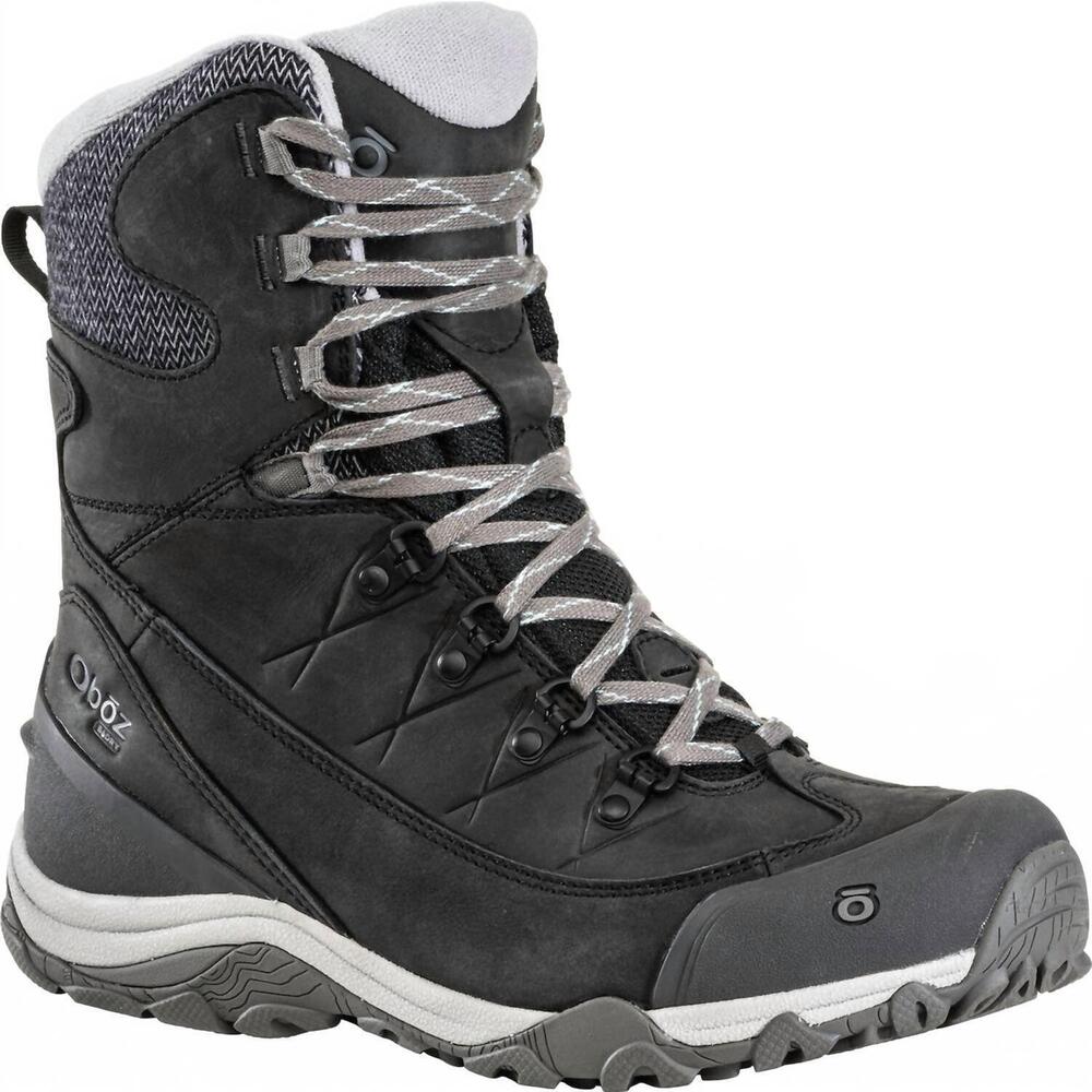 NEW OBOZ women's ousel mid insulated b-dry waterproof boots in black sea